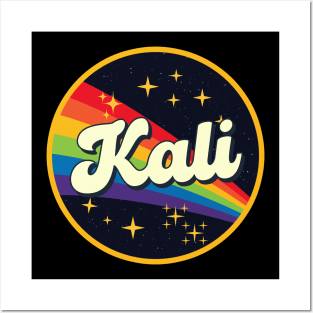 Kali // Rainbow In Space Vintage Style Posters and Art